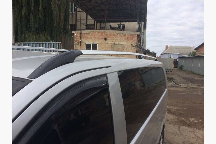 Mercedes Vito W639 2004-2014 Relingi Dachowe Chrom CAN Oryginalny Design (Metalowe Nogi) Długa Baza (EXTRALONG) Zdjęcia 4