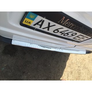 Nakładka na tylny zderzak z rantem (Carmos V1, stal nierdzewna) Mercedes Vito W639 2004-2014 zdjęcia 4