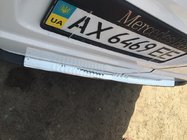 Mercedes Vito W639 2004-2014 Nakładka na tylny zderzak z rantem (Carmos V1, stal nierdzewna) zdjęcia 4