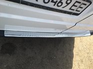 Mercedes Vito W639 2004-2014 Nakładka na tylny zderzak z rantem (Carmos V1, stal nierdzewna) zdjęcia 3
