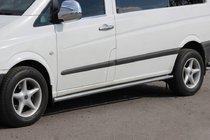 Mercedes Viano 2004-2014 Rury Boczne BB001 (2 szt., Stal Nierdzewna) zdjęcia 1