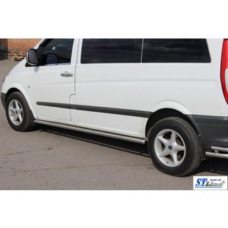 Rury Boczne BB001 (2 szt., Stal Nierdzewna) Mercedes Viano 2004-2014 zdjęcia 4