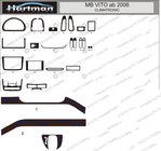 Mercedes Viano 2004-2014 Nakładki na deskę rozdzielczą (model z elektroniczną klimatyzacją) zdjęcia 1