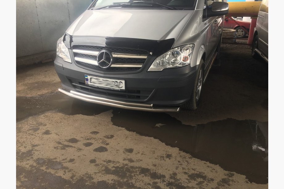 Mercedes Vito W639 2004-2014 Osłona Przednia ST014 (Stal Nierdzewna) 2010-2015, 70 ↗ 48 mm Zdjęcia 6