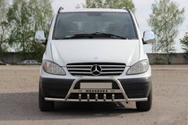 Mercedes Vito W639 2004-2014 Ornament zderzaka WT004-Plus z rurkami (Stal nierdzewna) zdjęcia 1