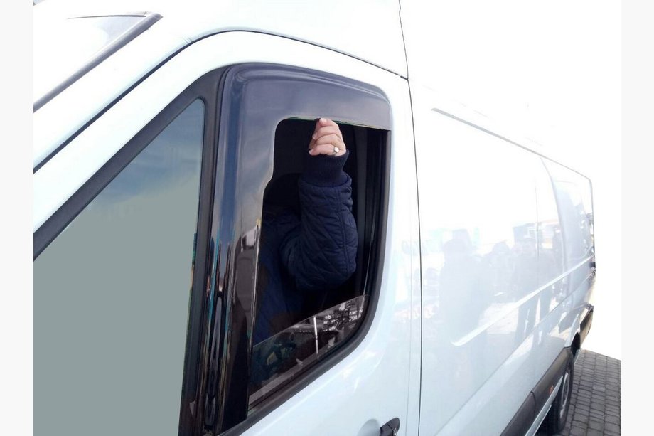 Volkswagen Crafter 2006-2016 WYPRZEDAŻ!!! Deflektory szyb (2 szt, DDU-HIC) Image