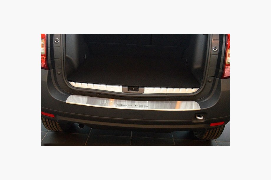 Renault Duster 2008–2017 Nakładka na tylny zderzak z rantem Nataniko (stal nierdzewna) Image