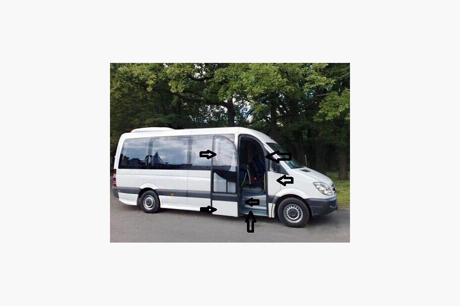 Volkswagen Crafter 2006-2016 Zestaw drzwi pasażera Image