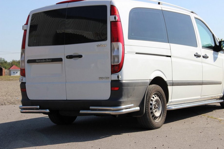Mercedes Viano 2004-2014 Tylne narożniki AK003-Double (2 szt., stal nierdzewna) Image