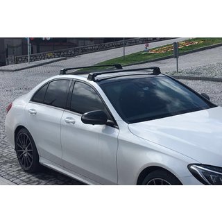 Bagażnik dachowy na fabryczne punkty montażowe (2 szt, zamykany na klucz) Mercedes C-class W205 2014-2021 zdjęcia 1
