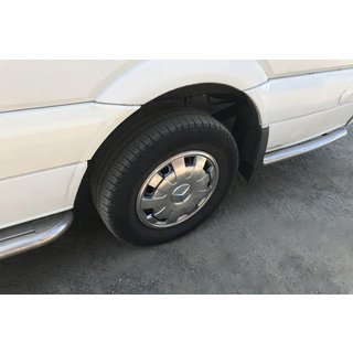 Kołpaki ze stali nierdzewnej Płatki (1-częściowe, zestaw 4 szt.) Mercedes Sprinter W906 2006–2018 zdjęcia 2