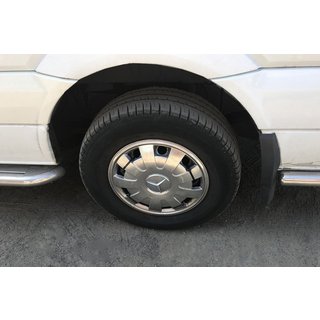 Kołpaki ze stali nierdzewnej Płatki (1-częściowe, zestaw 4 szt.) Volkswagen Crafter 2006-2016 zdjęcia 2