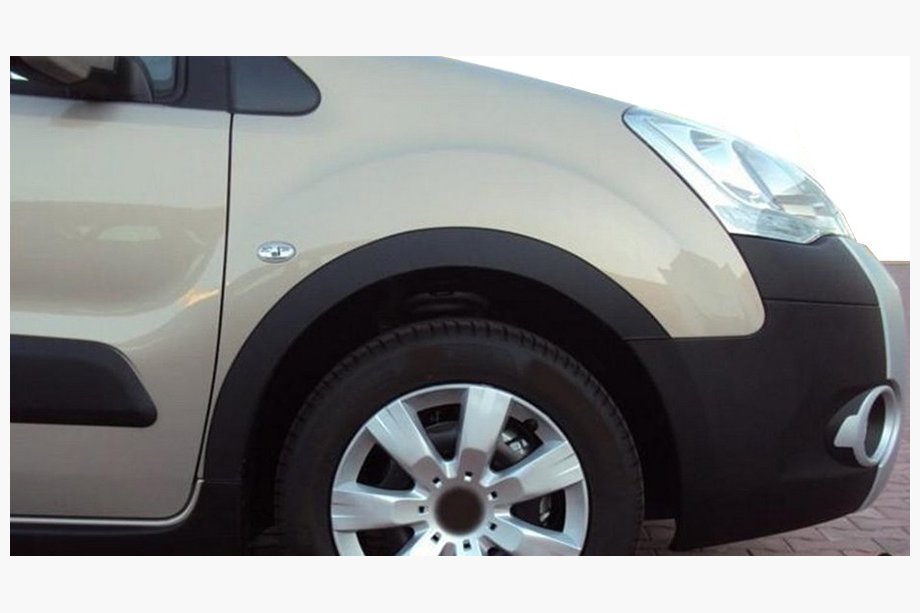 Peugeot Partner Tepee 2008-2018 Nakładki na nadkola (4 szt, czarne) XTR, 2 drzwi boczne, plastik Zdjęcia 8