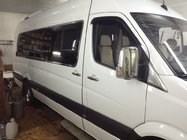 Mercedes Sprinter W906 2006–2018 Kompletne listwy ozdobne szyb Long / ExtraLong (stal nierdzewna) zdjęcia 2