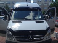 Mercedes Sprinter W906 2006–2018 Daszek na szybę przednią na ramie V1 (czarny połysk, 5mm) zdjęcia 4