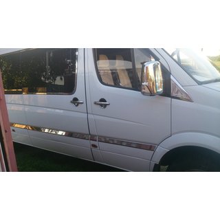 Nakładki pod klamki ze stali nierdzewnej (4 szt.) Mercedes Sprinter W906 2006–2018 zdjęcia 2