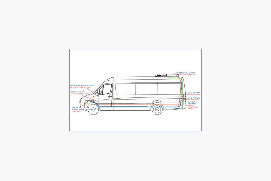 Volkswagen T5 2010-2015 Klimatyzator dachowy 13.5 kW (monoblok) Zdjęcia 2
