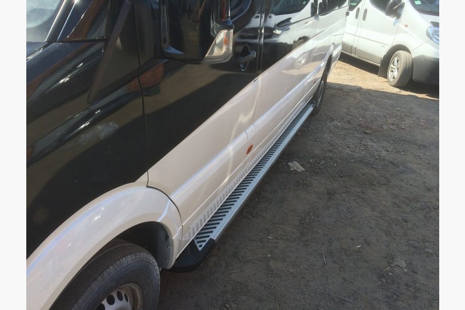Mercedes Sprinter W907/W910 2018- Progi Boczné King (2 szt, Aluminium) Średni Rozstaw Osi Zdjęcia 2