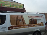 Mercedes Sprinter W906 2006–2018 Relingi dachowe Shark (czarne stopki) zdjęcia 2