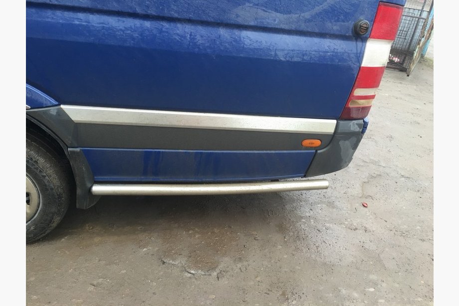 Mercedes Sprinter W906 2006–2018 Rury boczne za tylnym kolem (2 szt., stal nierdzewna) ExtraLong Rozstaw osi, 60mm Zdjęcia 6