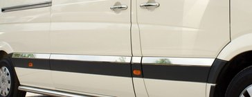 Mercedes Sprinter W906 2006–2018 Listwy drzwi ze stali nierdzewnej zdjęcia 2