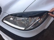 Mercedes Vito W639 2004-2014 Brewki na reflektory proste (2004-2010, 2 szt, plastik) Połysk zdjęcia 1