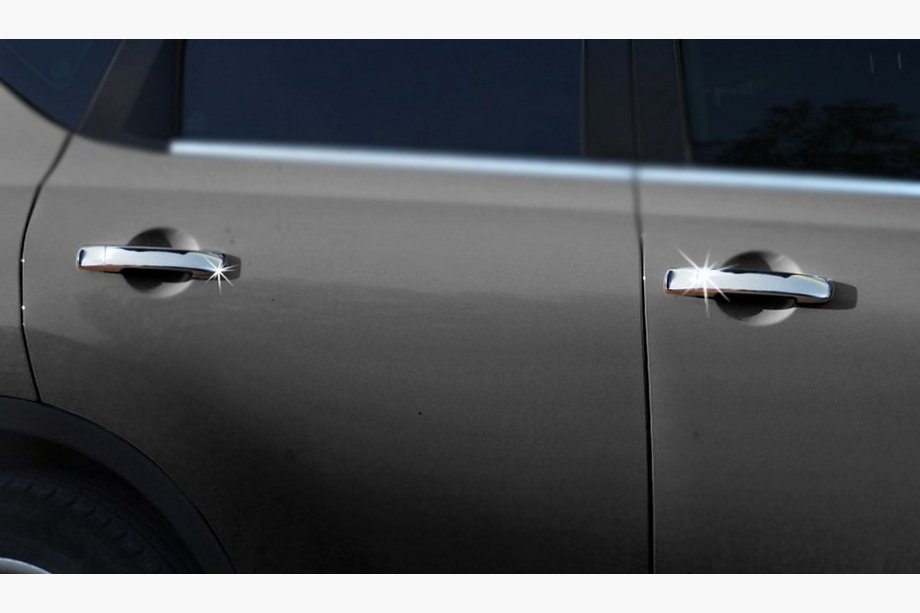 Nissan Qashqai 2010-2014 Chromowane Nakładki na Klamek Drzwi (4 szt, Stal Nierdzewna) Z chipem, OmsaLine - Wloska Stal Nierdzewna Zdjęcia 5