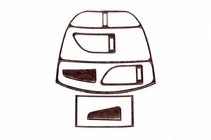 Chery Tiggo 1 2005-2016 Nakładki na deskę rozdzielczą (mały zestaw) zdjęcia 1