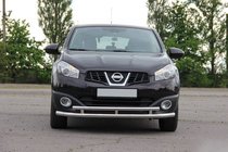 Nissan Qashqai 2010-2014 Przedni podwójny pałąk ST016 (stal nierdzewna) zdjęcia 1