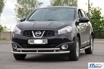 Nissan Qashqai 2010-2014 Przedni podwójny pałąk ST016 (stal nierdzewna) zdjęcia 2