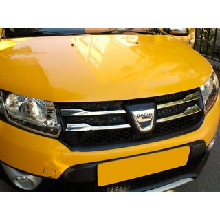 Nakładki na grill chromowane Wersja 2 (4 szt., stal nierdzewna) Dacia Sandero 2013-2020