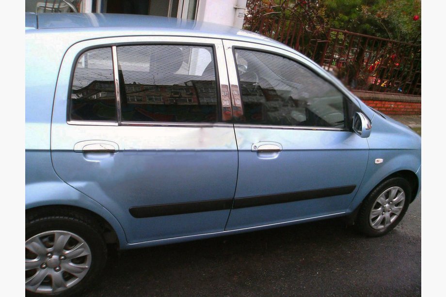 Hyundai Getz 2002- Nakładki na słupki ze stali nierdzewnej Image