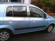 Hyundai Getz 2002- Nakładki na słupki ze stali nierdzewnej zdjęcia 1