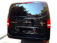 Mercedes Vito/V-class W447 2014- Wąska listwa ze stali nierdzewnej nad tablicą rejestracyjną zdjęcia 1