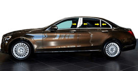 Mercedes C-class W205 2014-2021 Listwy Słupków Drzwi ze Stali Nierdzewnej zdjęcia 1