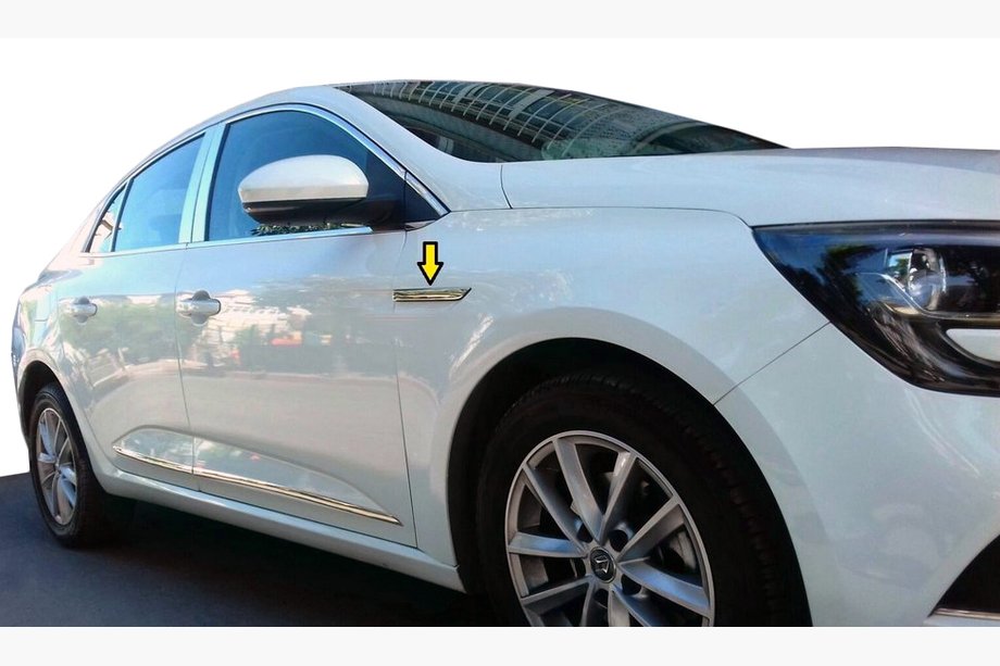 Renault Megane IV 2016-2025 Nakładka na błotnik 2016-2020 (stal nierdzewna) Image