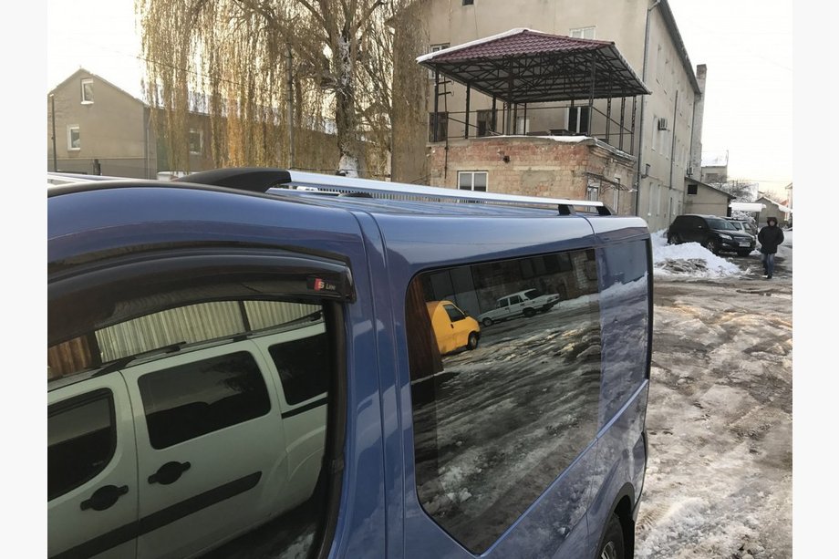 Nissan Primastar 2002-2014 Relingi Dachowe Chromowane Krótka baza, Metalowa stopa Zdjęcia 2