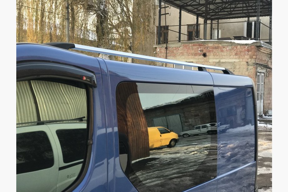 Nissan Primastar 2002-2014 Relingi Dachowe Chromowane Krótka baza, Metalowa stopa Zdjęcia 5