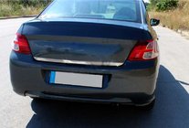 Peugeot 301 2012- Nakładka na krawędź bagażnika stal nierdzewna OmsaLine - Włoska Stal Nierdzewna zdjęcia 1