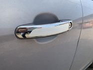 Ford Transit 2014- Nakładki na Klameki Chromowane z Białym Paskiem (4 szt, ABS) zdjęcia 3