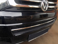 Volkswagen T5 2010-2015 Listwa na kratke zderzaka (stal nierdzewna) Carmos - Turecka Stal Nierdzewna zdjęcia 1