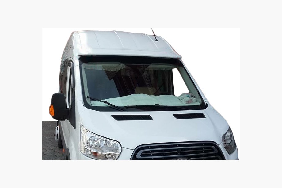 Ford Transit 2014- Daszek na przednią szybę V1 (na klej, do lakierowania) Image