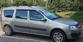 Renault Logan MCV 2005-2013 Deflektory Okien (4 szt, HEKO) zdjęcia 1