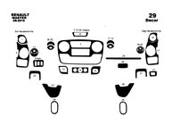Renault Master 2011-2023 Nakładki na deskę rozdzielczą (zestaw pełny) zdjęcia 2