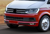 Volkswagen T6 2015-2024 WYPRZEDAŻ! Listwy na kratkę zderzaka 2015-2019 (3 szt, stal nierdzewna) zdjęcia 1