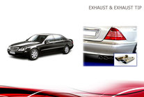 Mercedes S-class W220 1998-2005 Końcówki wydechu V2 (2 szt) zdjęcia 7