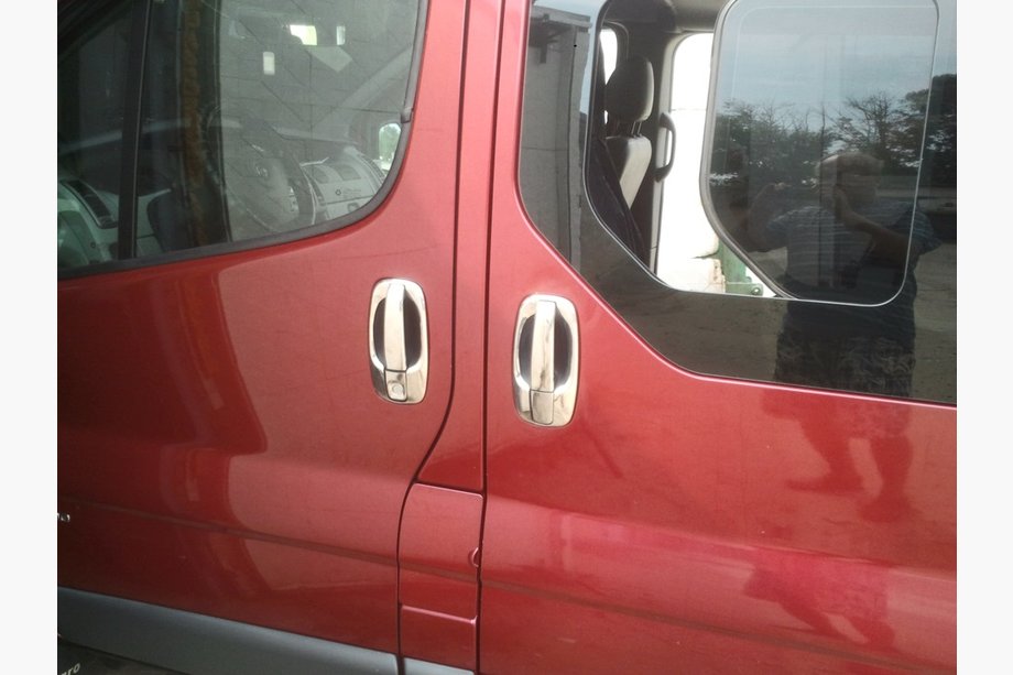 Opel Vivaro 2001–2015 Obwódki klamek (4 szt, stal nierdzewna) Zdjęcia 2
