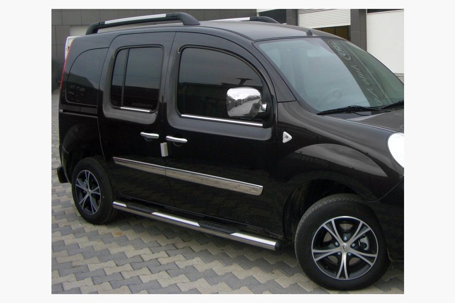 Renault Kangoo 2008–2020 Rury Boczne BB002 (2 szt., Stal Nierdzewna) 60 mm, długi rozstaw osi Image