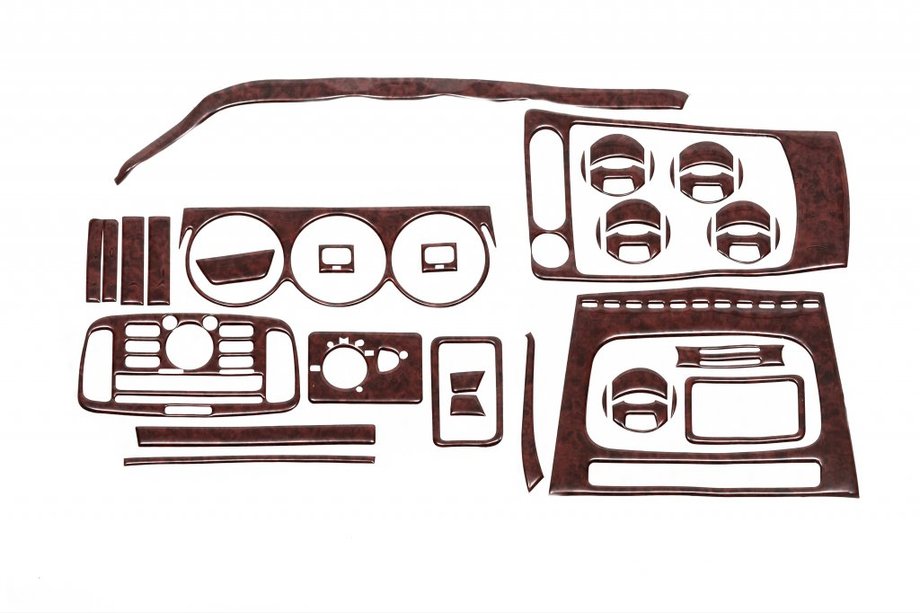 Ford Connect 2010-2013 Nakładki na deskę rozdzielczą (Duży zestaw) Image