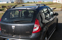 Dacia Sandero 2007-2013 Relingi Dachowe Skyport GREY zdjęcia 3